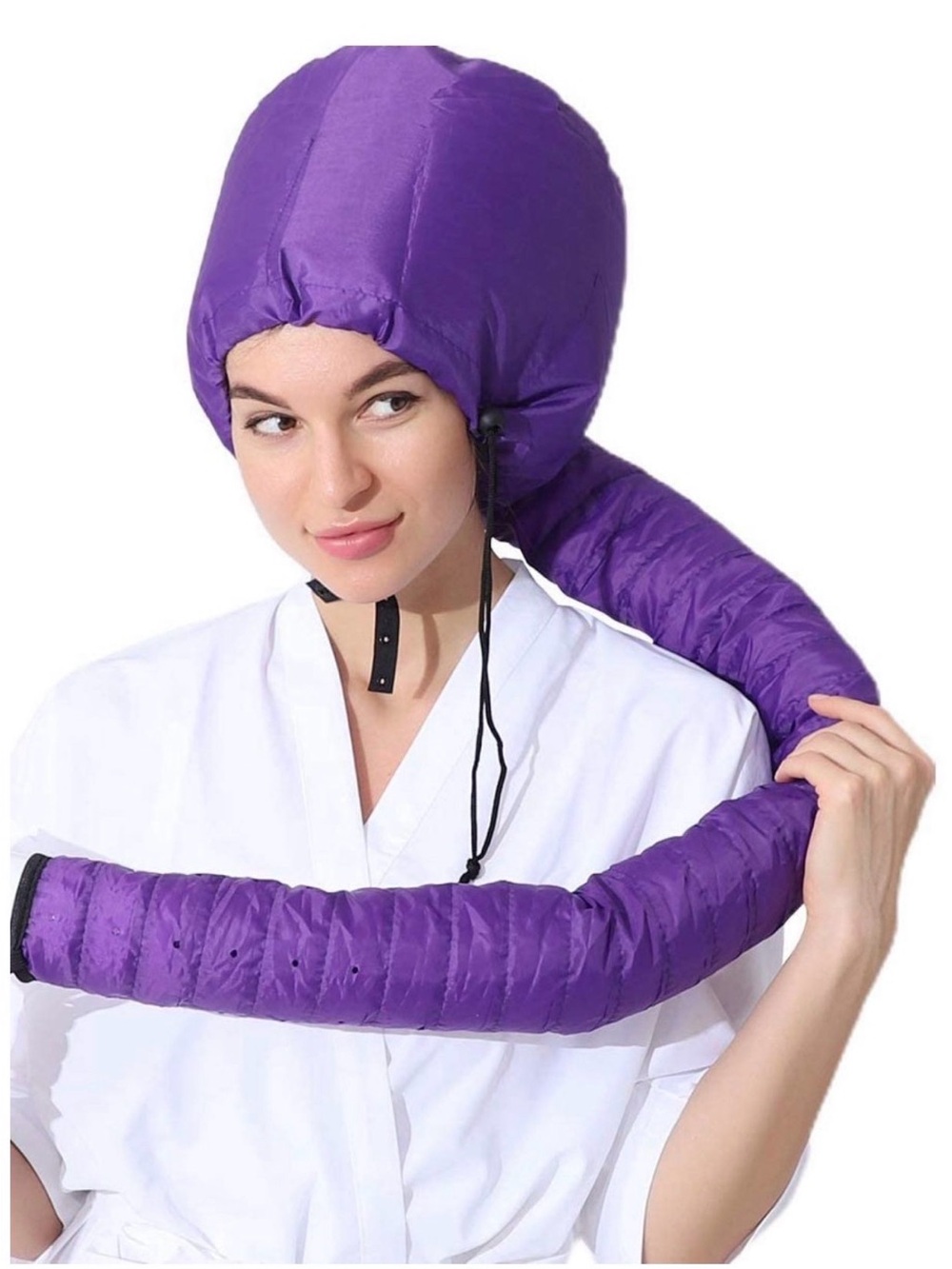 Purple Heatless Hair Curler Cap - Women Accessories